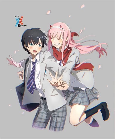 Hiro X Zero two school mode - 9GAG