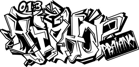 Download 28 Collection Of Hip Hop Graffiti Drawing - Graffitis Blanco Y Negro - Full Size PNG ...