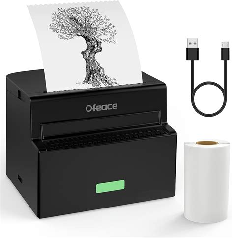 Ofeace Mini Printer, Portable Thermal Printer, 200DPI Inkless Photo Printer, Wireless Bluetooth ...