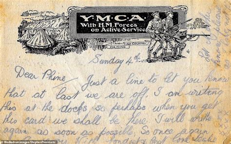 Poignant love letters from the trenches of a WWI soldier his girlfriend ...