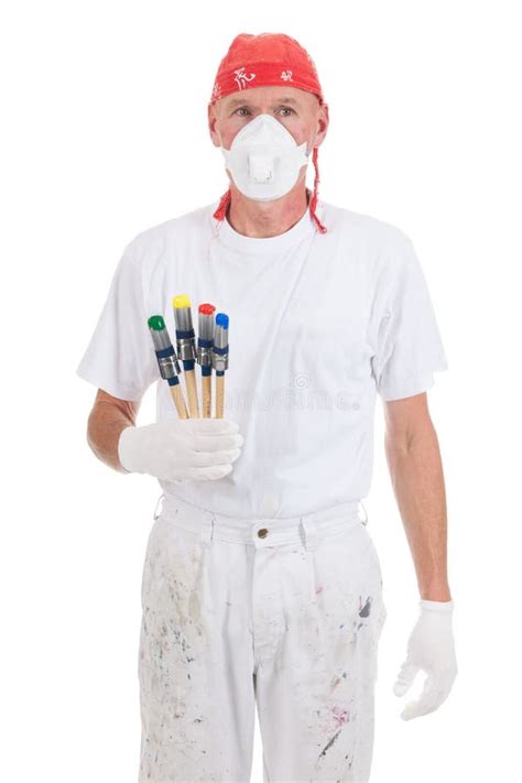 Colorful Painting with Safety Mask Stock Image - Image of occupation ...