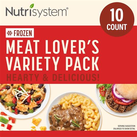 Nutrisystem Frozen Meat Lovers Variety Pack, 10 Count - Walmart.com - Walmart.com