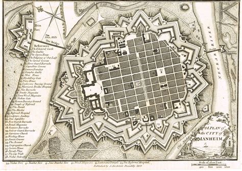 Jonathan Potter: Map : A Plan Of The City Of Manheim