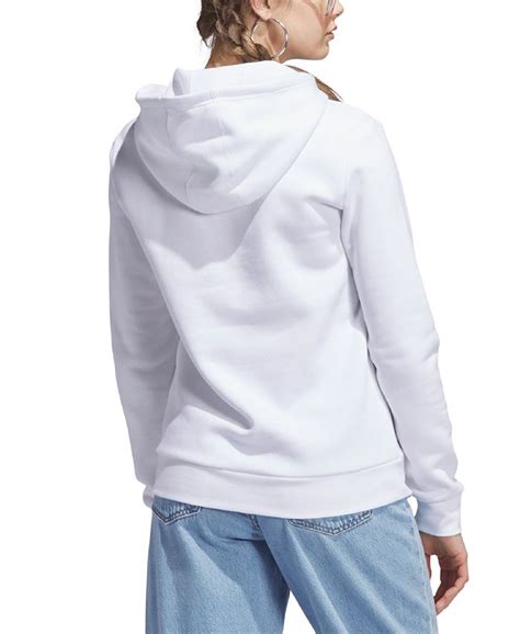 adidas Women's Flower Logo Fleece Pullover Hoodie - Macy's