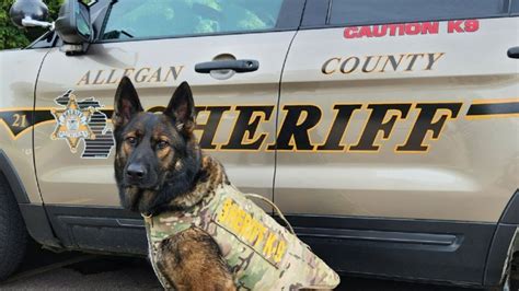 Allegan County K9 Thor receives body armor donation