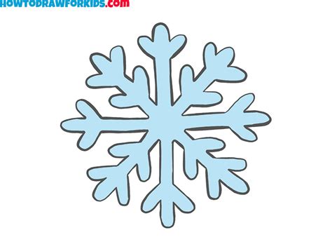 How To Draw A Snowflake