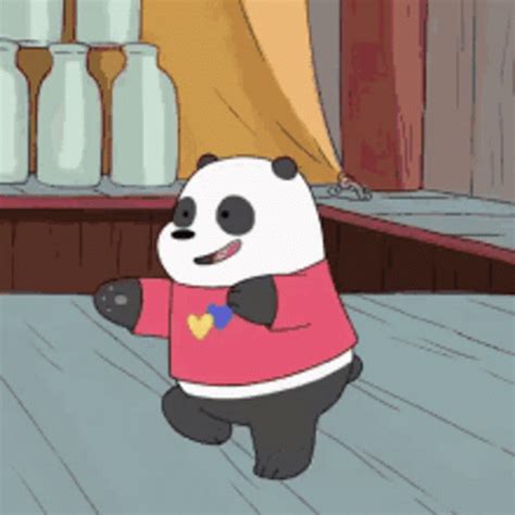 We Bare Bears Panda GIF - We Bare Bears Panda Dancing - Discover & Share GIFs