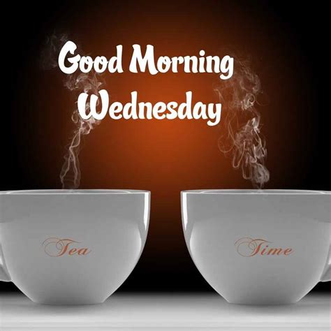 Download Good Morning Wednesday Tea Time Wallpaper | Wallpapers.com