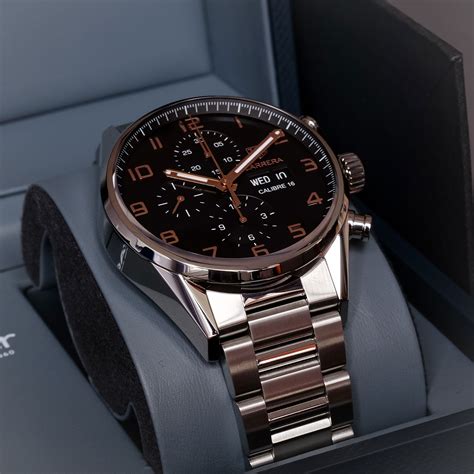 TAG Heuer Carrera Elegance Black Automatic Chronograph Watch