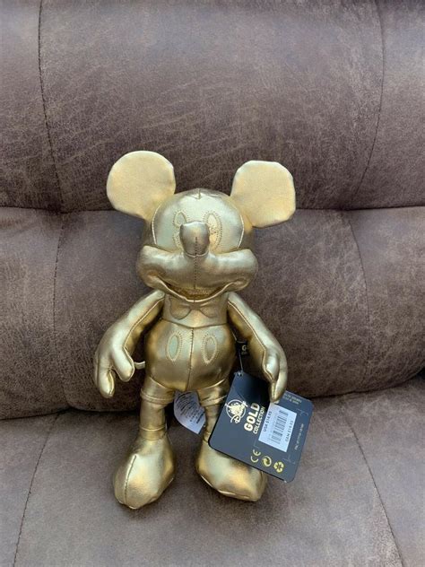 MICKEY MOUSE 90TH ANNIVERSARY GOLD COLLECTION SMALL PLUSH - NWT - IN ...