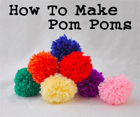 How to Make Pom Poms : 8 Steps (with Pictures) - Instructables