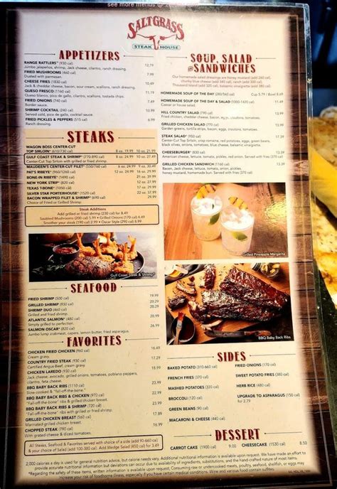 Online Menu of Saltgrass Steak House Restaurant, Pearland, Texas, 77584 - Zmenu