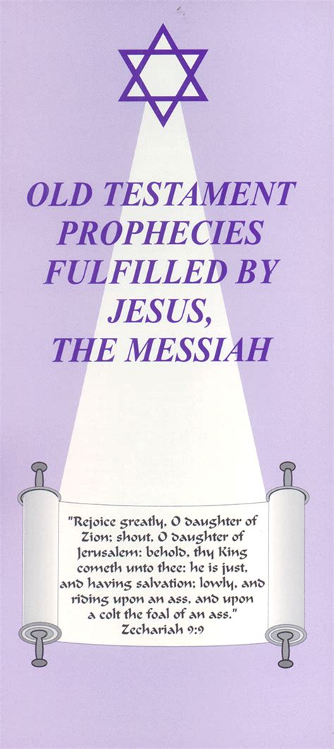 Prophecies Fulfilled By Jesus