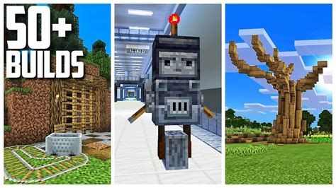 50+ Build Ideas in Minecraft from my Survival World! - YouTube