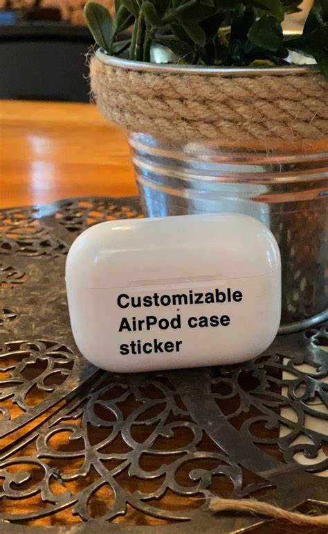 Customizable AirPod Case Sticker. - Etsy