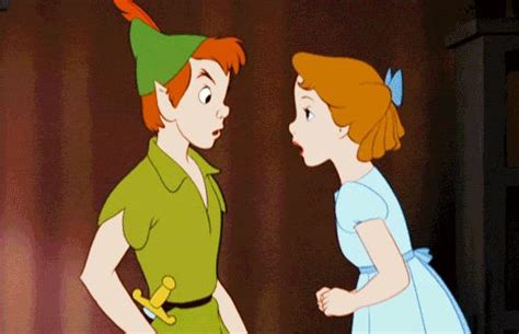 Peter Pan and Wendy, Peter Pan | Disney kiss, Walt disney characters ...