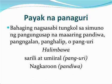 Halimbawa Ng Buong Simuno At Payak Na Simuno