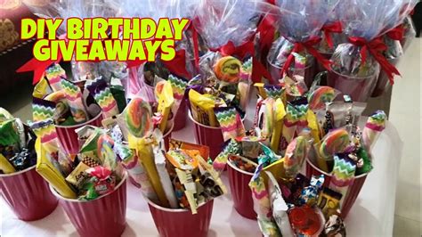 DIY BIRTHDAY GIVEAWAYS/ PARTY BAGS IDEAS - Patabook Cooking