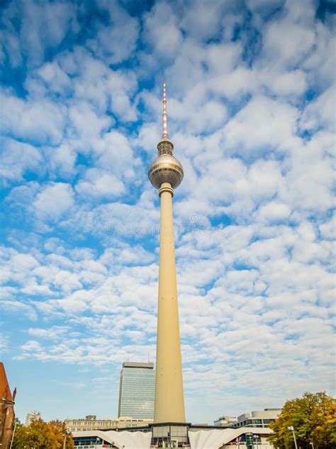 View of the Famous TV Tower at Alexanderplatz in Berlin Stock Photo ...