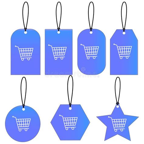 Vector Empty Price Tags.Template of Price Tags, Labels, Tags Png. Stock Vector - Illustration of ...