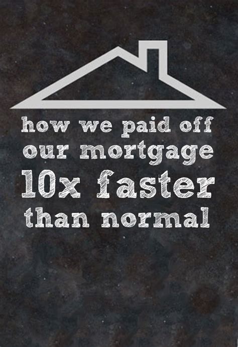 We Paid Off Our Mortgage 10 Times Faster Than Normal