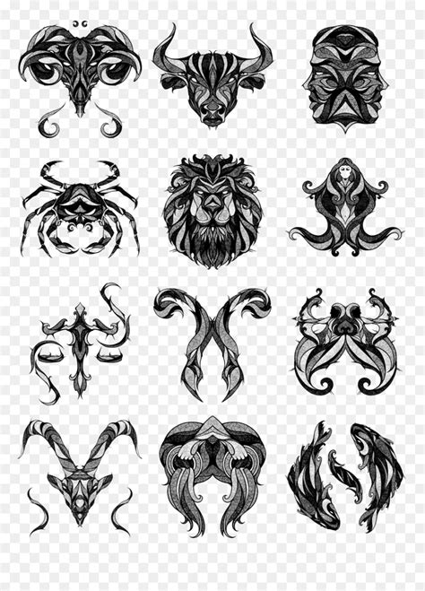 Sagittarius Zodiac Sign Drawing Png - Horoscope Tattoos, Transparent ...