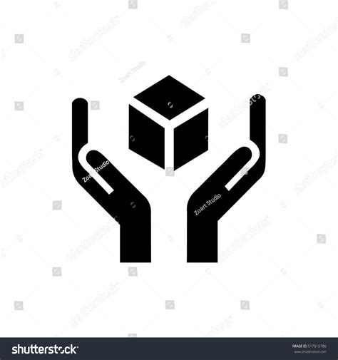 Handle With Care Sign Icon Vector - 517015786 : Shutterstock