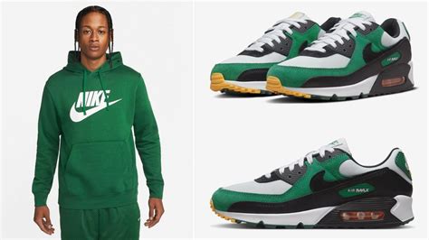 Nike Air Max 90 Pure Platinum Gorge Green Outfits | SneakerFits.com