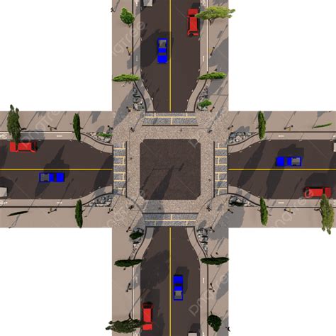 Intersection Road Clipart Free