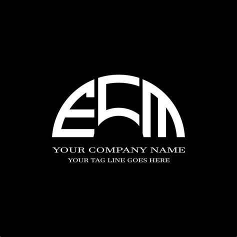 ECM letter logo creative design with vector graphic 7886783 Vector Art ...