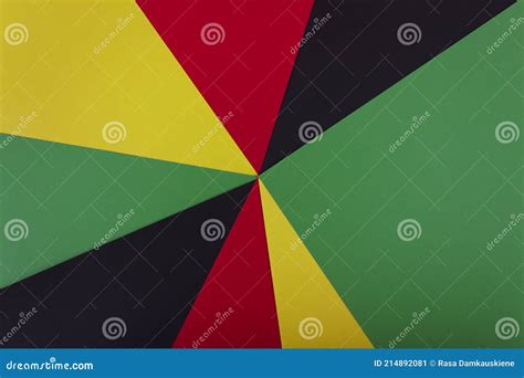 Red, Yellow and Green Color Paper on the Black Background Stock Image - Image of february, black ...