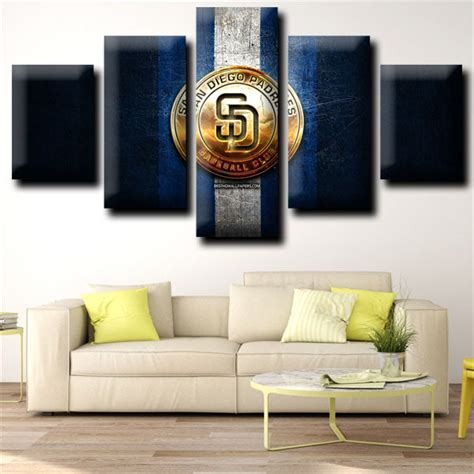 San Diego Padres Golden LOGO - Pencil Canvas