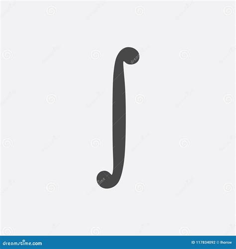 Integral Symbol. Cartoon Vector | CartoonDealer.com #184509041