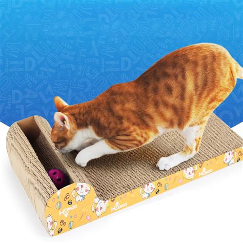 Tuscom Cat Scratch Pad Scratcher with Catnip,Scratching Posts Cat Toy Scratch Board Lounge ...