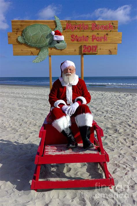 Santa Claus At The Beach Photograph by Paulette Thomas | Pixels