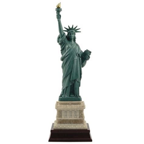 Statue of Liberty 4" Replica With Wooden Base – CityDreamShop