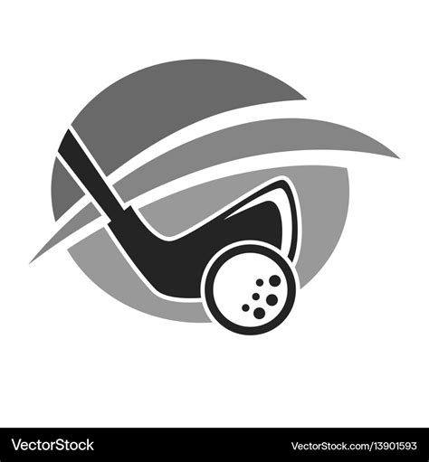 Golf club or golfer country sport team icon Vector Image