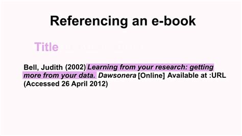 Harvard Referencing Part 5 - Books - YouTube