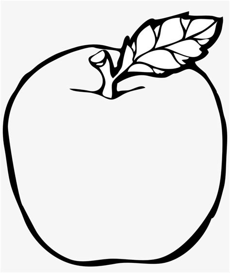 Apple Clipart Black And White Letters Png - Fruits Clipart Black And ...