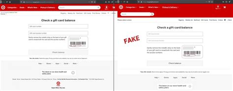 Scammers spoof Target's gift card balance checking page