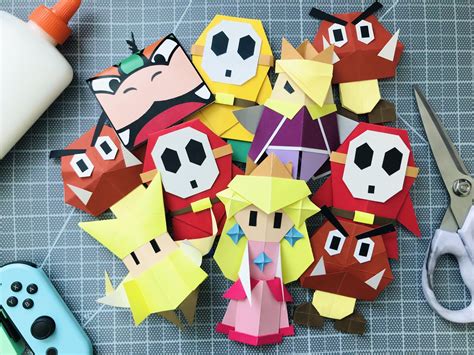 Make all the nintendo origami characters from paper mario the origami ...