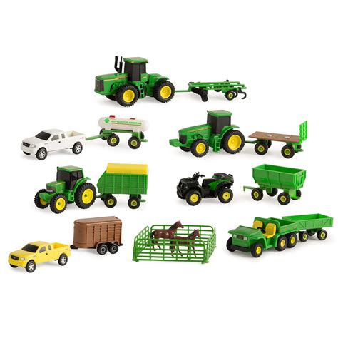 Buy TOMYJohn Deere Tractor Toy and Truck Toy Value Set - 20 Farm Toys ...