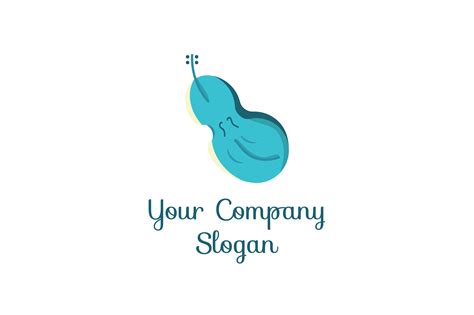 Modern Music Cello Logo By Valeree Studios | TheHungryJPEG