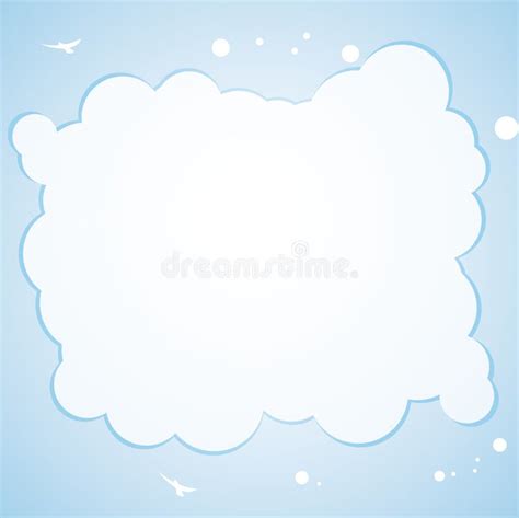 Cloud border background stock vector. Illustration of illustration - 30311693