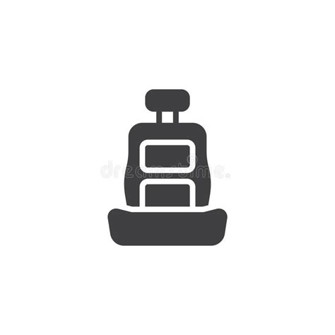 Icono Del Vector Del Asiento De Carro Ilustración del Vector - Ilustración de perfecto, arreglo ...