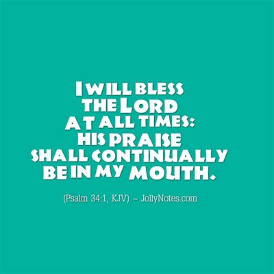 Bible Verses about Blessing the Lord God, I will bless the Lord at all ...