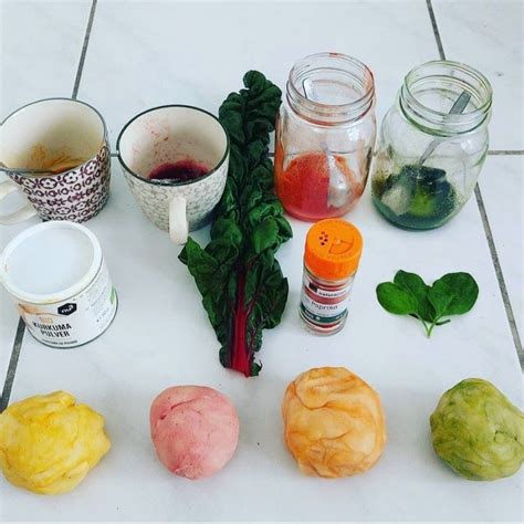 Natural food colour for playdough Natürliche Lebensmittelfarbe für knet #experiment #playideas # ...