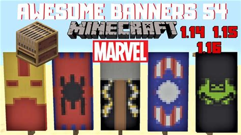 5 AWESOME MINECRAFT BANNER DESIGNS WITH TUTORIAL! #54 [LOOM] - YouTube