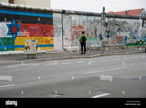 Graffiti on the East Side Gallery, former German Wall, Berlin, Germany, Europe Stock Photo - Alamy