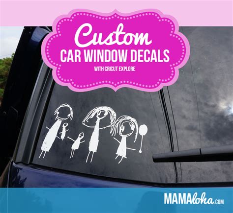 Custom Car Window Decal Using Cricut Explore & Vinyl | Mamaloha!